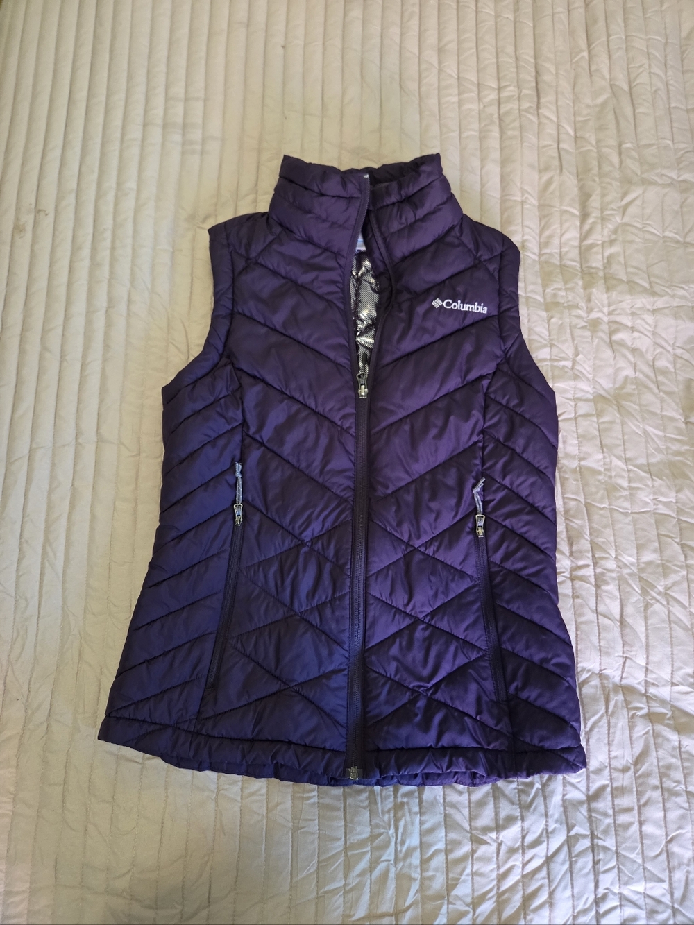 Columbia Women'Small Heavenly Vest Quilted Puffer Vest Purple Small